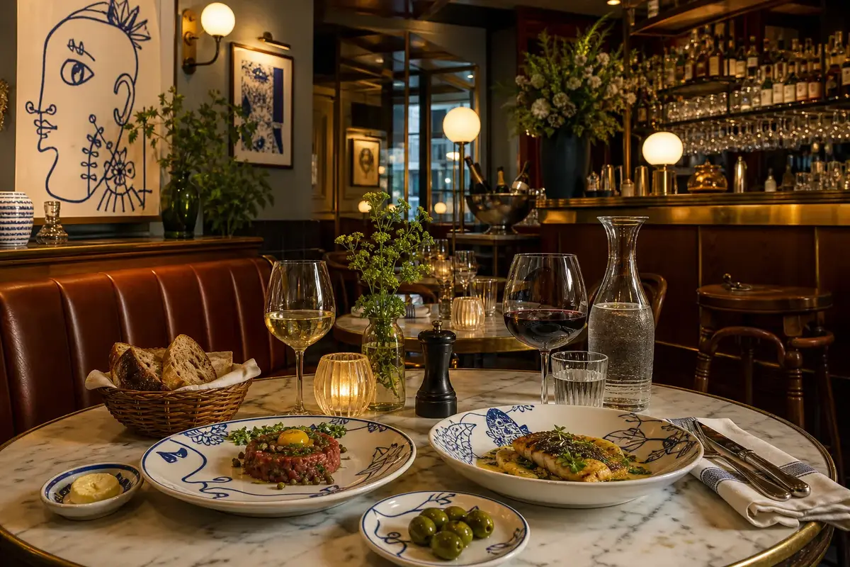 Brasserie Godot i Stockholm – en mysig fransk pärla illustration
