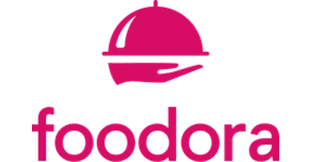 Foodora-loggan i rosa