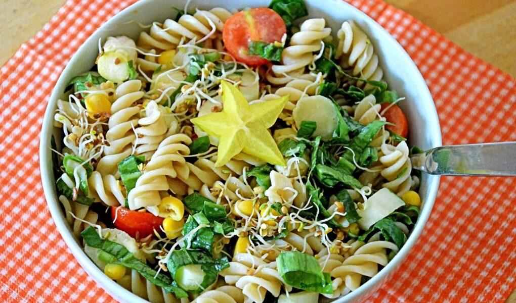 pasta salad, salad, spring